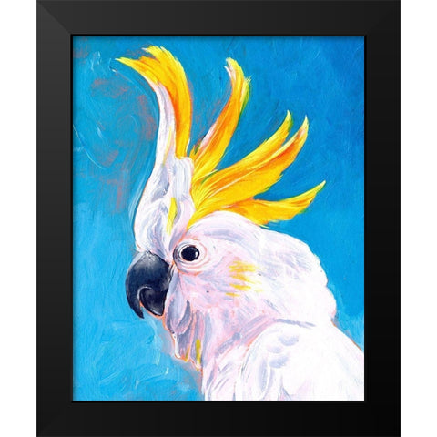 Neon Mohawk I Black Modern Wood Framed Art Print by Parker, Jennifer Paxton