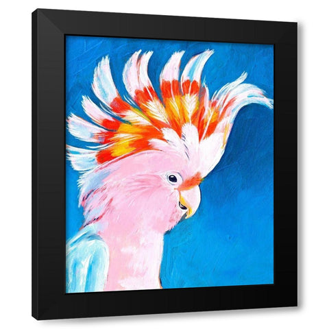 Neon Mohawk II Black Modern Wood Framed Art Print by Parker, Jennifer Paxton