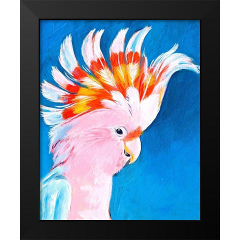 Neon Mohawk II Black Modern Wood Framed Art Print by Parker, Jennifer Paxton