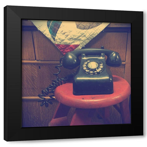 Vintage Office XIII Black Modern Wood Framed Art Print with Double Matting by Brown, Thomas