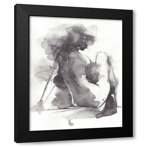 Waterforms II Black Modern Wood Framed Art Print by Parker, Jennifer Paxton
