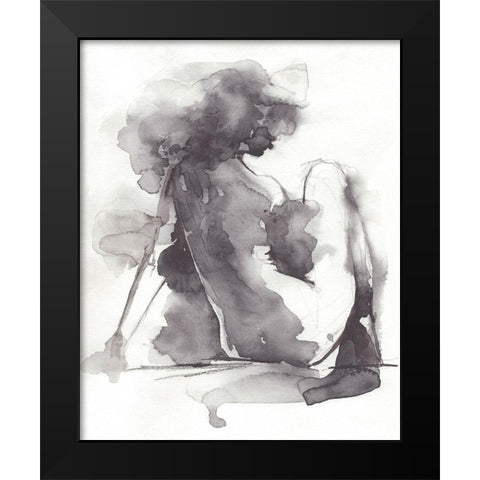 Waterforms II Black Modern Wood Framed Art Print by Parker, Jennifer Paxton