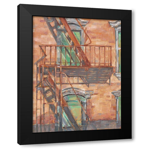 Urban Facade II Black Modern Wood Framed Art Print by Harper, Ethan
