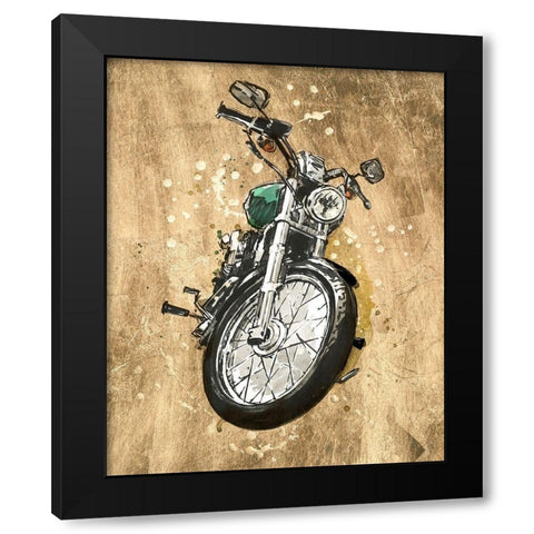 Metallic Rider II Black Modern Wood Framed Art Print with Double Matting by Warren, Annie
