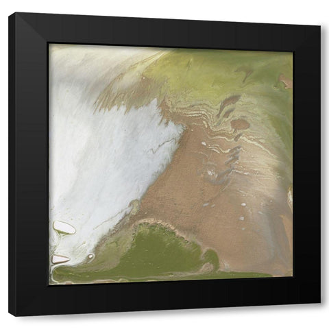 Avocado Marble I Black Modern Wood Framed Art Print by Parker, Jennifer Paxton