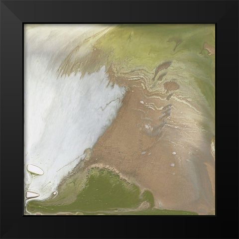 Avocado Marble I Black Modern Wood Framed Art Print by Parker, Jennifer Paxton