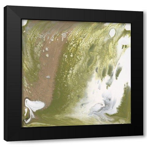 Avocado Marble II Black Modern Wood Framed Art Print by Parker, Jennifer Paxton