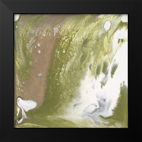 Avocado Marble II Black Modern Wood Framed Art Print by Parker, Jennifer Paxton