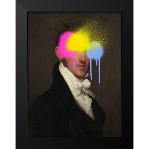 Concealed Portrait I Black Modern Wood Framed Art Print by Barnes, Victoria