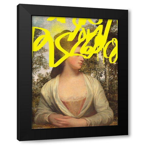Concealed Portrait IV Black Modern Wood Framed Art Print by Barnes, Victoria