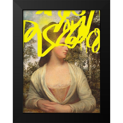 Concealed Portrait IV Black Modern Wood Framed Art Print by Barnes, Victoria