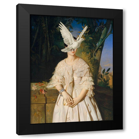 Flightless Bird I Black Modern Wood Framed Art Print by Barnes, Victoria