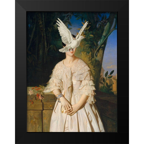 Flightless Bird I Black Modern Wood Framed Art Print by Barnes, Victoria