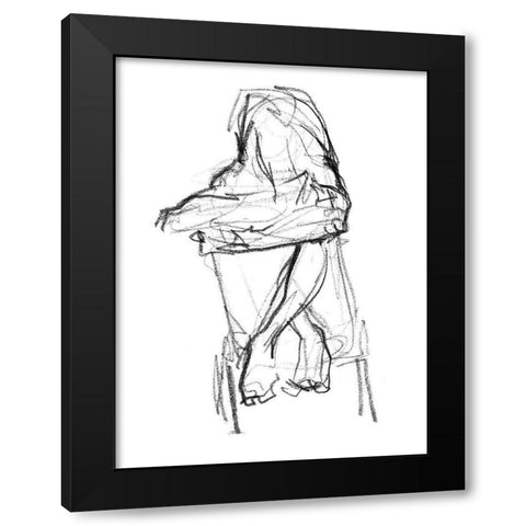 Contemplate II Black Modern Wood Framed Art Print by Parker, Jennifer Paxton