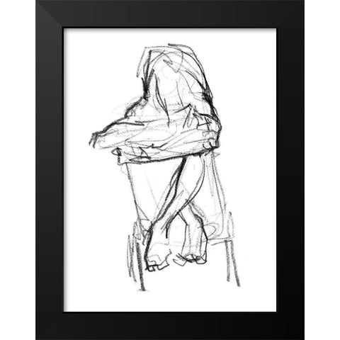 Contemplate II Black Modern Wood Framed Art Print by Parker, Jennifer Paxton
