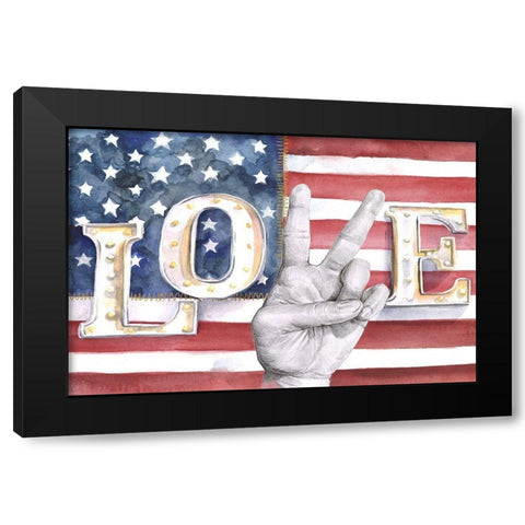 National Anthem II Black Modern Wood Framed Art Print by Parker, Jennifer Paxton