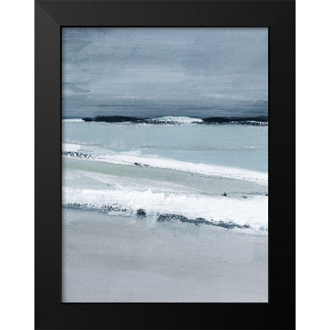 Sea Lines II Black Modern Wood Framed Art Print by Barnes, Victoria