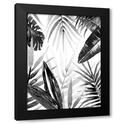 Jungle Walk I Black Modern Wood Framed Art Print by Warren, Annie