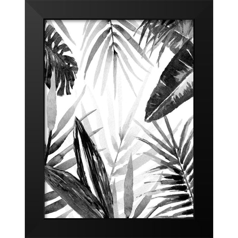 Jungle Walk I Black Modern Wood Framed Art Print by Warren, Annie