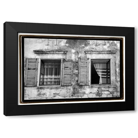 Catching the Breeze Black Modern Wood Framed Art Print by DeNardo, Laura