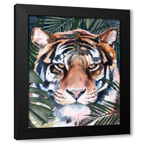Jungle Cat I Black Modern Wood Framed Art Print by Parker, Jennifer Paxton