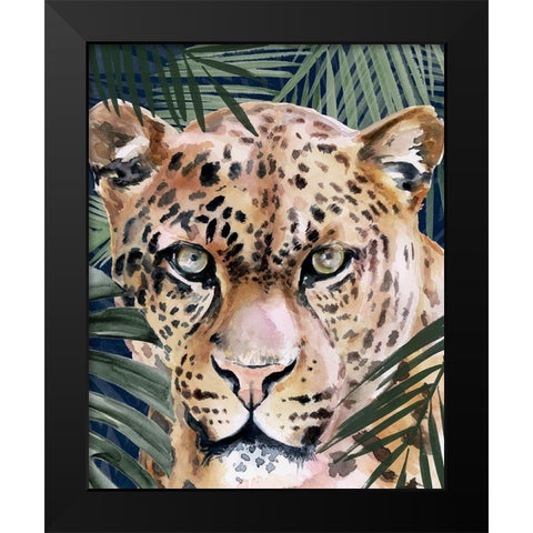 Jungle Cat II Black Modern Wood Framed Art Print by Parker, Jennifer Paxton