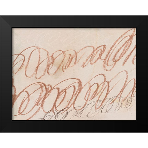 Squiggles I Black Modern Wood Framed Art Print by Parker, Jennifer Paxton