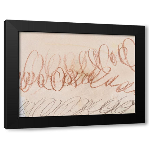 Squiggles II Black Modern Wood Framed Art Print by Parker, Jennifer Paxton