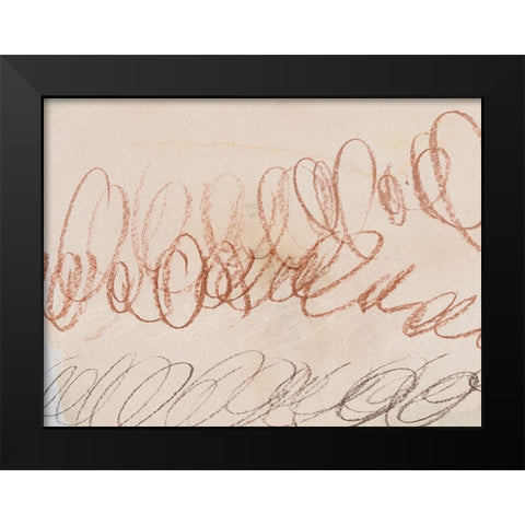 Squiggles II Black Modern Wood Framed Art Print by Parker, Jennifer Paxton