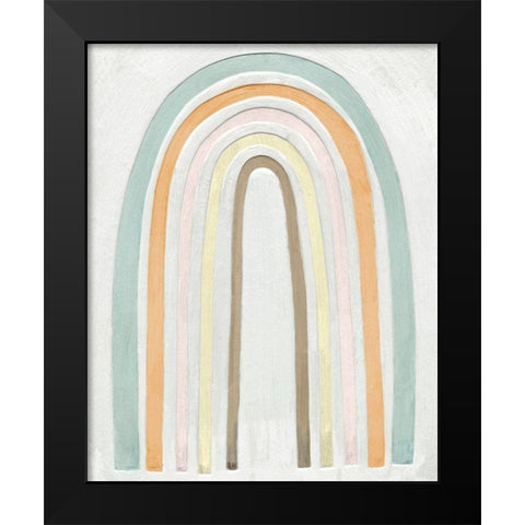 Arco Colori II Black Modern Wood Framed Art Print by Scarvey, Emma