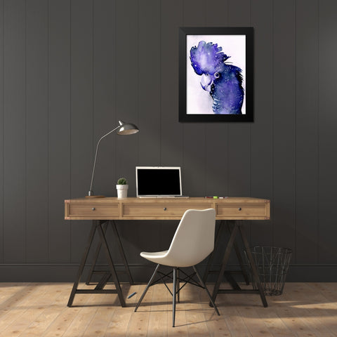 Celestial Cockatoos II Black Modern Wood Framed Art Print by Parker, Jennifer Paxton