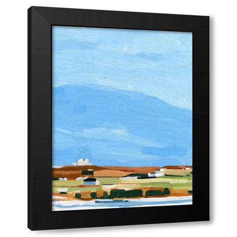 Color Field Landscape II Black Modern Wood Framed Art Print with Double Matting by Scarvey, Emma