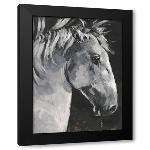 Tribeca Horse I Black Modern Wood Framed Art Print with Double Matting by Parker, Jennifer Paxton