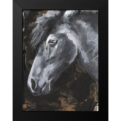 Tribeca Horse II Black Modern Wood Framed Art Print by Parker, Jennifer Paxton