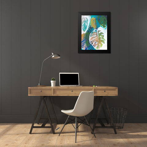 Hazy Jungle I Black Modern Wood Framed Art Print by Parker, Jennifer Paxton