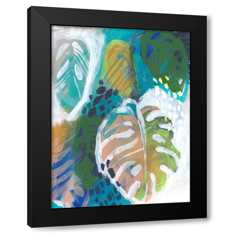 Hazy Jungle I Black Modern Wood Framed Art Print by Parker, Jennifer Paxton