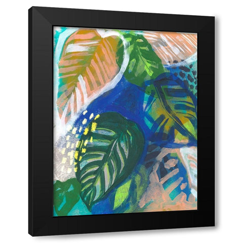 Hazy Jungle II Black Modern Wood Framed Art Print by Parker, Jennifer Paxton