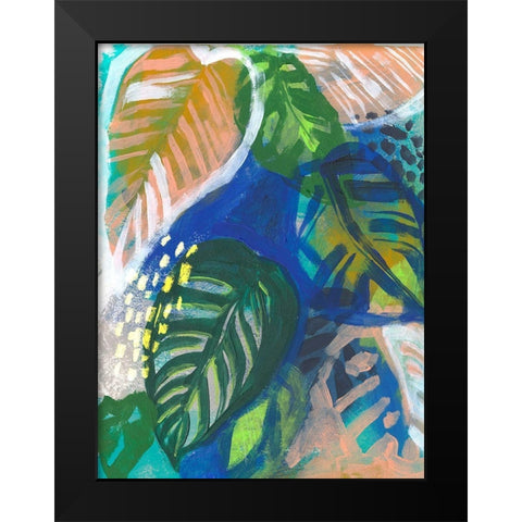 Hazy Jungle II Black Modern Wood Framed Art Print by Parker, Jennifer Paxton