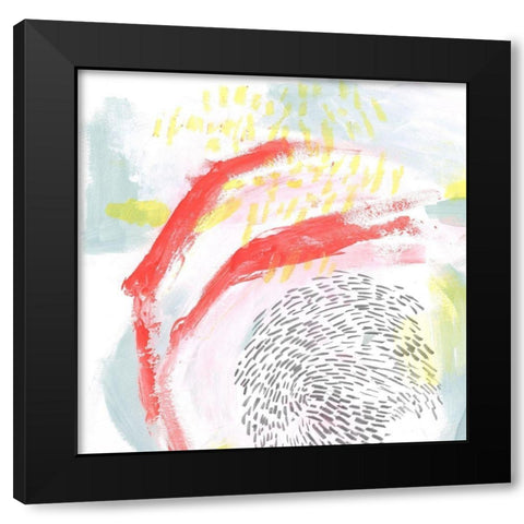 Mint Vortex II Black Modern Wood Framed Art Print by Parker, Jennifer Paxton