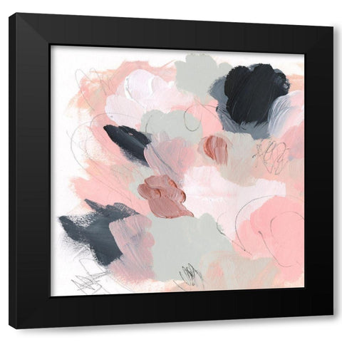 Ericas Bouquet II Black Modern Wood Framed Art Print by Parker, Jennifer Paxton