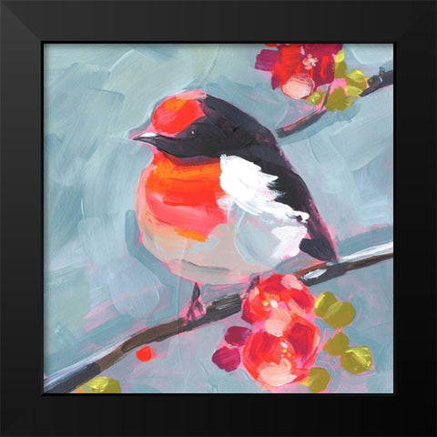 Brushstroke Bird I Black Modern Wood Framed Art Print by Parker, Jennifer Paxton