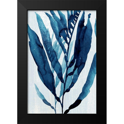 Blue Drift I Black Modern Wood Framed Art Print by Warren, Annie