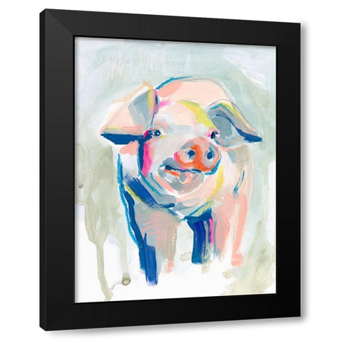 Fluorescent Farm II Black Modern Wood Framed Art Print by Parker, Jennifer Paxton