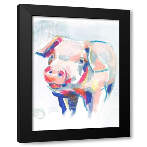 Fluorescent Farm IV Black Modern Wood Framed Art Print by Parker, Jennifer Paxton