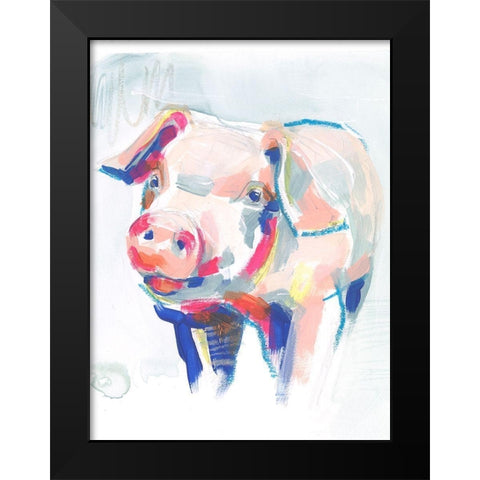Fluorescent Farm IV Black Modern Wood Framed Art Print by Parker, Jennifer Paxton