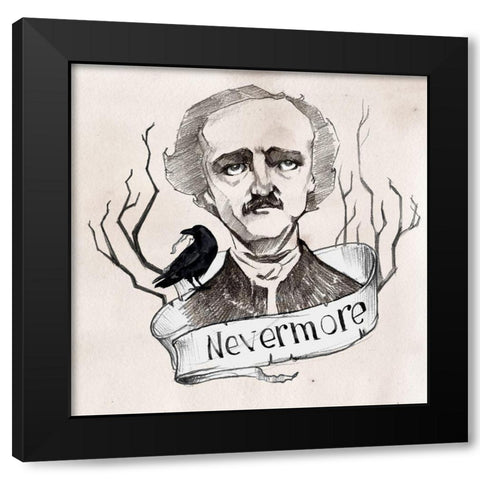 Nevermore I Black Modern Wood Framed Art Print by Parker, Jennifer Paxton