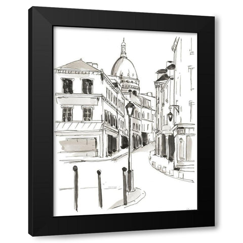 Pen and Ink Travel Studies IV Black Modern Wood Framed Art Print by Harper, Ethan