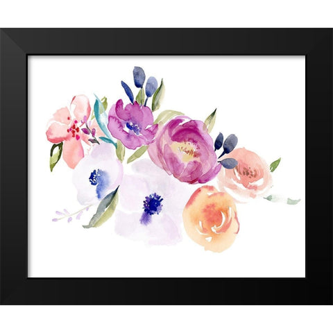 Watercolor Anemone II Black Modern Wood Framed Art Print by Parker, Jennifer Paxton