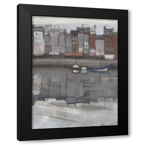 Fishing Village I Black Modern Wood Framed Art Print by Parker, Jennifer Paxton