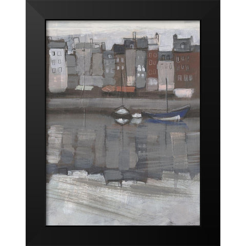 Fishing Village I Black Modern Wood Framed Art Print by Parker, Jennifer Paxton